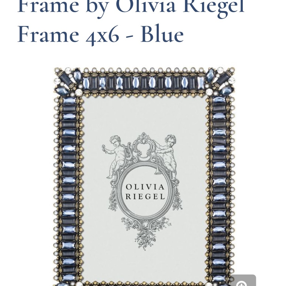 Olivia Riegel Silver Jeweled Photo Frame - Elegant Accent
